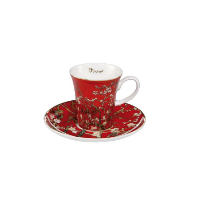 Filiżanka do espresso Drzewo migdałowe 67-011-78-1 ( czerwona).png