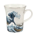 Kubek porcelanowy -Wielka Fala ( silver ) - Hokusai,Goebel