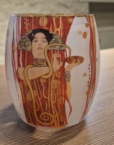 Świecznik szklany 13,5cm The Medicine Gustav Klimt,Goebel
