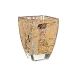 Świecznik szklany 11cm Oczekiwanie Gustav Klimt,Goebel