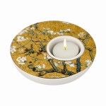 Świecznik porcelanowy 12cm  , Złoty migdałowiec - Vincent van Gogh , Goebel