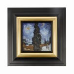 Obraz porcelanowy Wiejska droga nocą - Vincent van Gogh , Goebel
