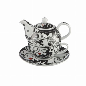 TEA FOR ONE ( filiżanka z czajniczkiem ) Two in One - Billy the Artist , Goebel