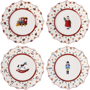 Zestaw 4 talerzy jubileuszowych na 15-lecie Toy's Delight  Villeroy & Boch