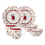 Zestaw śniadaniowy dla dwojga Święty Mikołaj na 15-lecie Toy's Delight  Villeroy & Boch