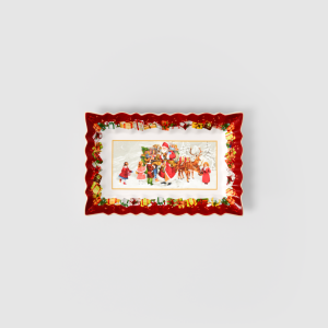 Talerz prostokatny na ciasto św.Mikołaj i dzieci 490 ml  Toy's Fantasy   Villeroy & Boch