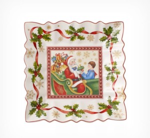 Miska duża kwadratowa św. Mikołaj z zabawkami  450ml  Toy's Fantasy   Villeroy & Boch