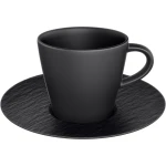 Filiżanka ze spodkiem do espresso 60 ml   Manufacture Rock   Villeroy & Boch