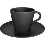 Filiżanka ze spodkiem do kawy 160 ml   Manufacture Rock   Villeroy & Boch