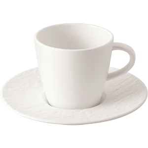 Filiżanka ze spodkiem do kawy 160 ml   Manufacture Rock blanc   Villeroy & Boch