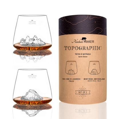 zestaw-2-szklanek-do-whisky-350ml-tre-cime-monte-rose-topographic-alaskan-maker