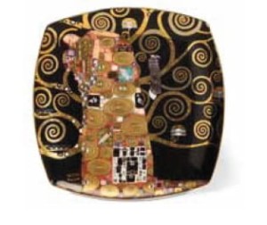 Talerz deserowy Uniesienie  Gustav Klimt , Goebel