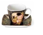 FILIŻANKA DO ESPRESSO POCAŁUNEK  GUSTAV  KLIMT , GOEBEL